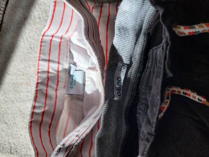 Lot de 2 pantalons 12 mois garçon - photo numéro 3