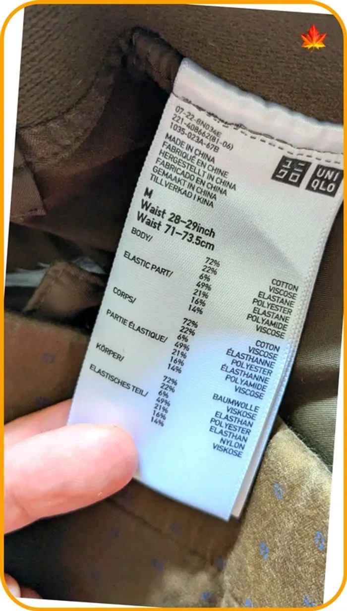 Pantalon style legging femme Uniqlo M - photo numéro 6