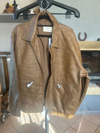 Veste simili marron