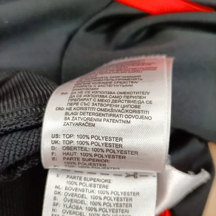 Veste à capuche Adidas grise noire et rouge bandes logo sport streetwear sport homme M A1525 - photo numéro 12