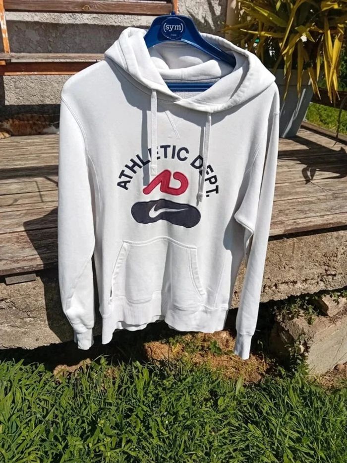 Sweat à capuche blanc Nike S - photo numéro 2