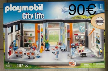 Playmobil- 70191 - City Life L'Hôpital - Clinique équipée