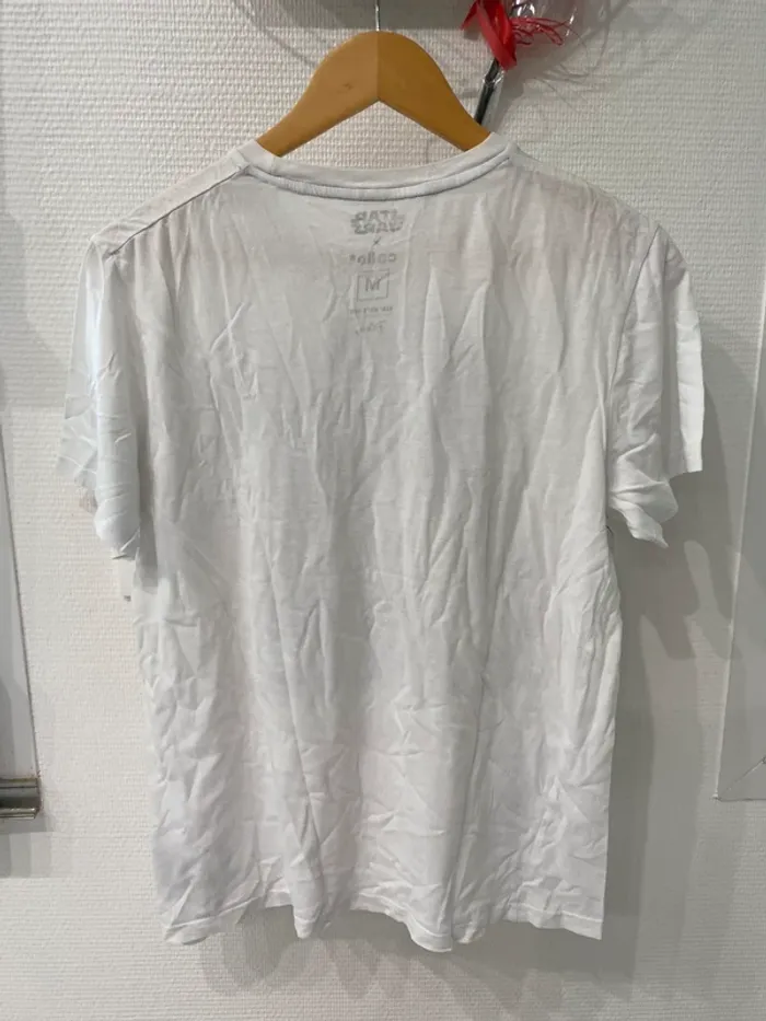 T shirt blanc Dark Vador Star Wars blanc homme - photo numéro 3