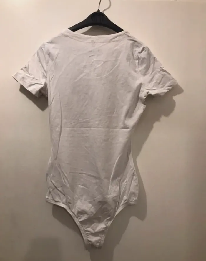 Bodies bon prix collection manches courtes blanc taille unique femme - photo numéro 2