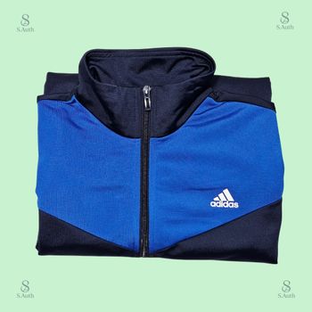 Veste Adidas Primegreen - Bleu royal & noir - Taille 14-15 ans (170 cm)
