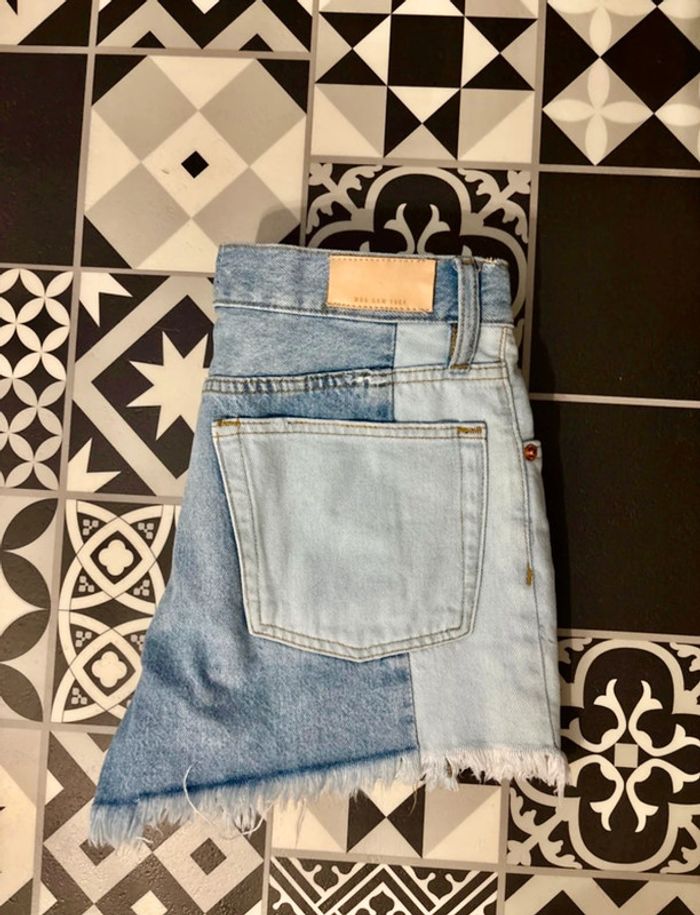 Short en jean bi color - photo numéro 3