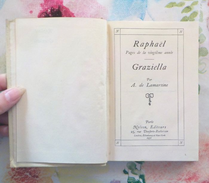 RAPHAEL GRAZIELLA d'A. de LAMARTINE Ed. Nelson années 30 - photo numéro 5