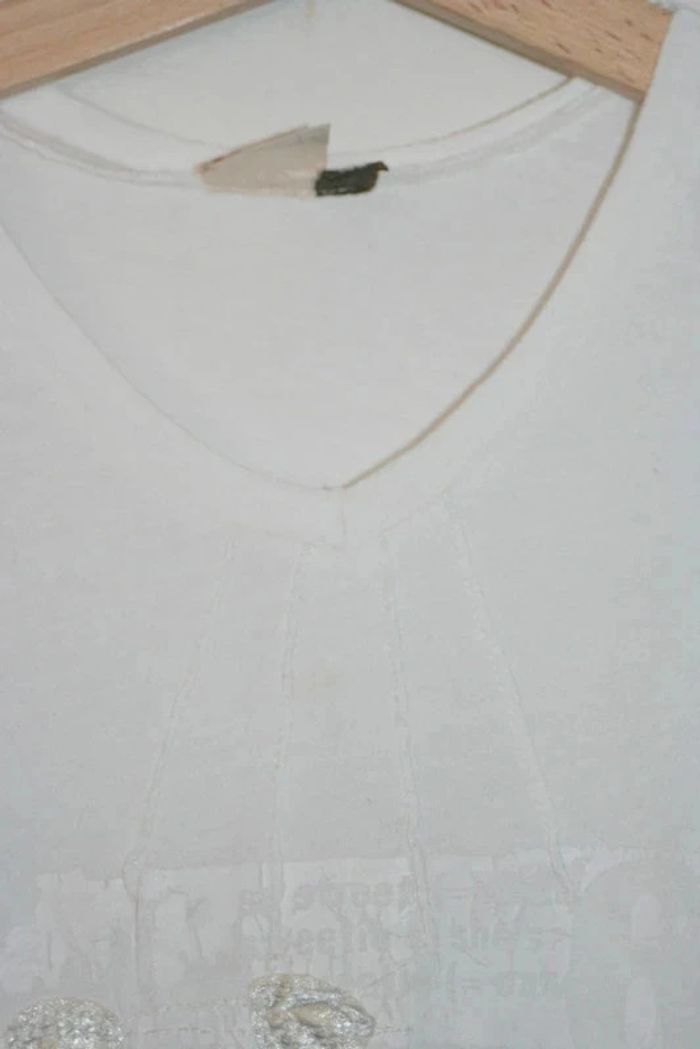 Tee shirt manches courtes col V Ikks - photo numéro 3