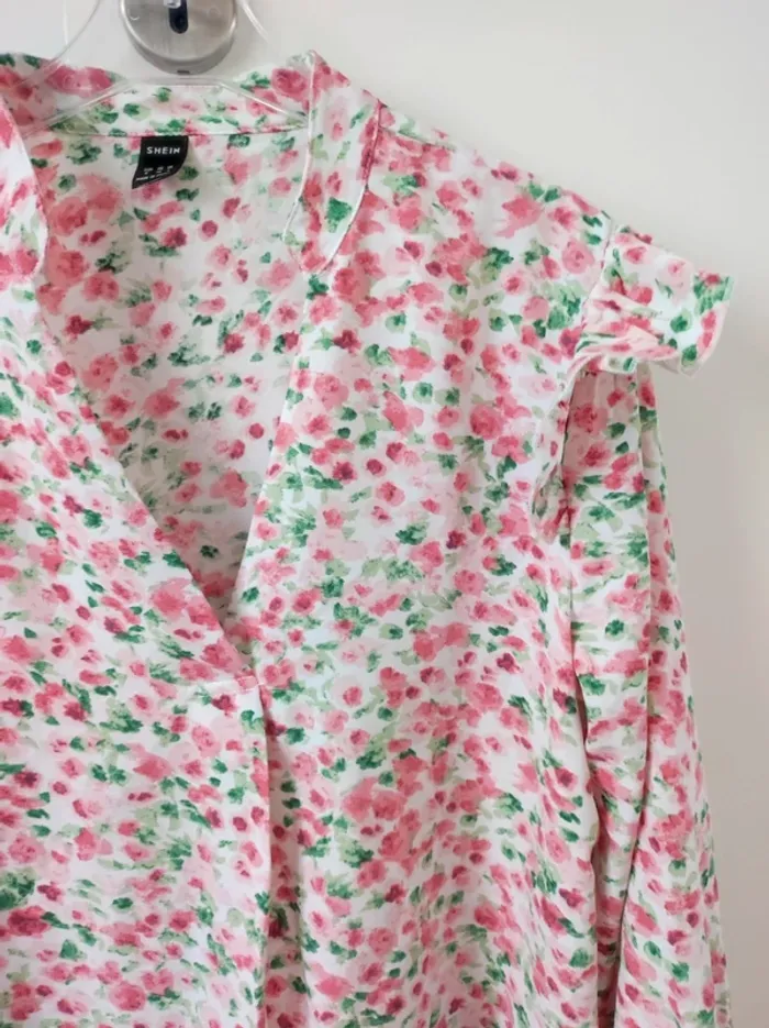 Blouse fleurie taille S - photo numéro 6