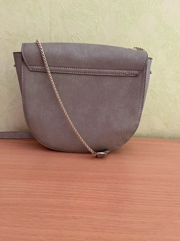 Sac bandoulière taupe pailleté - photo numéro 2