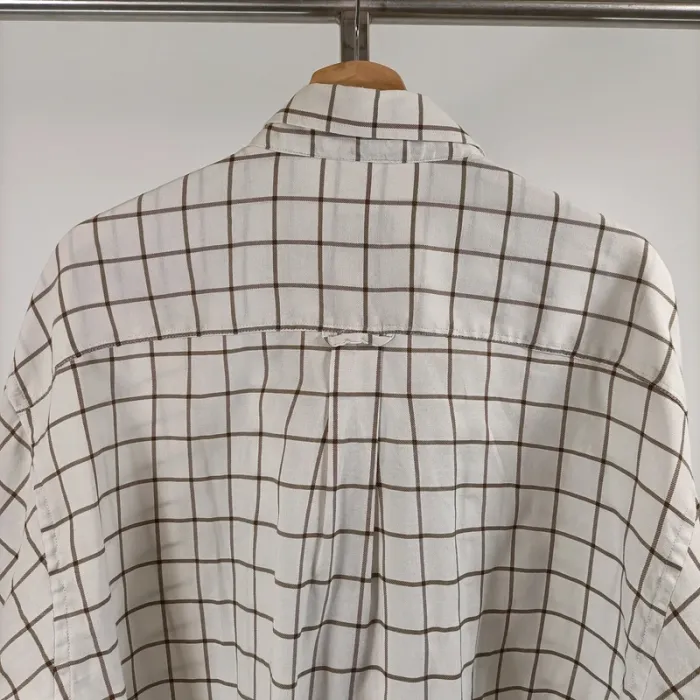Chemise blanche à carreaux noirs Le Chameau - taille XXL - A031 - photo numéro 8