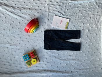 jegging en jean bleu foncé taille élastique 3 mois FPC