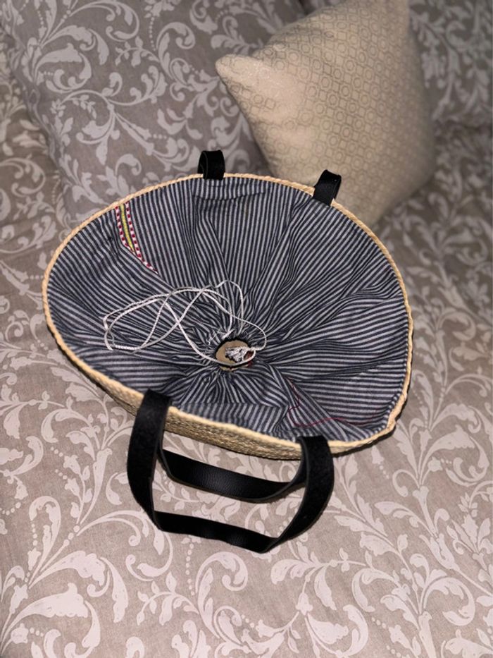 Panier double anse osier course plage - photo numéro 8