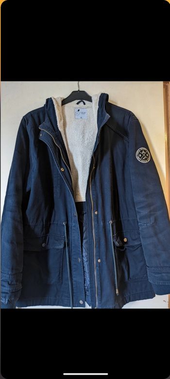 Parka bleue marine blog by Gemo. Taille XL