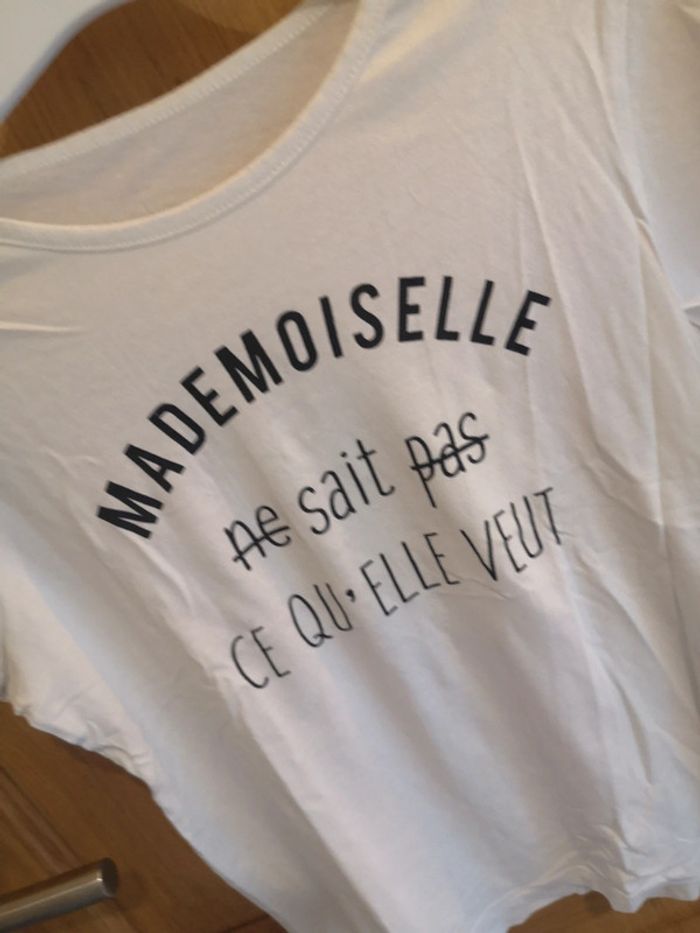 T-shirt en blanc et noir S - photo numéro 4