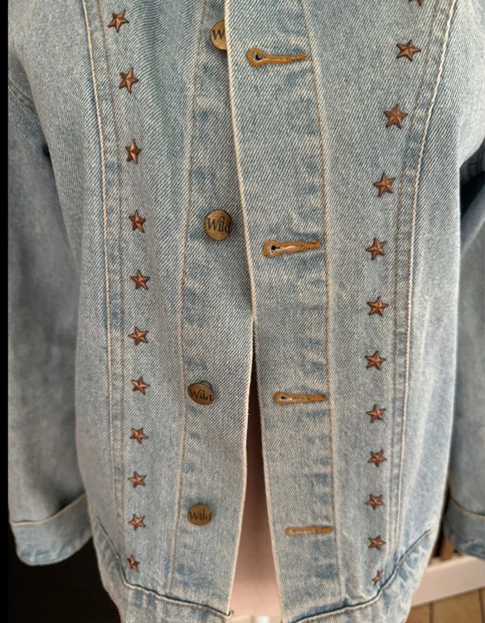 Veste jean perles Amenapih - photo numéro 2