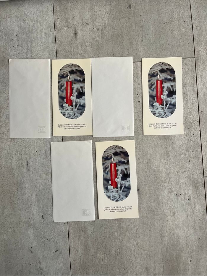 Lot 3 cartes Noël nouvel an - photo numéro 2