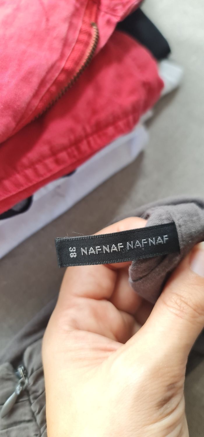 Jupe Naf Naf taille 38 M taupe - photo numéro 4