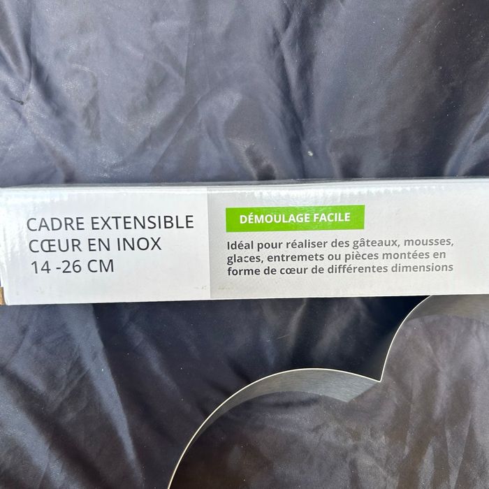 Cadre inox extensible cœur pâtisserie Mathon - photo numéro 3