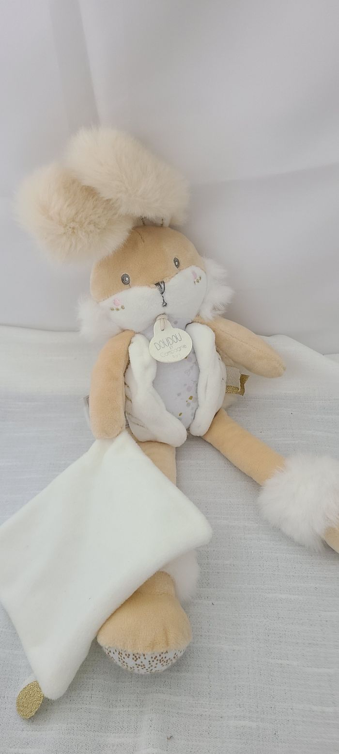 Lapin Sucre Blanc - Pantin doudou et compagnie - photo numéro 4