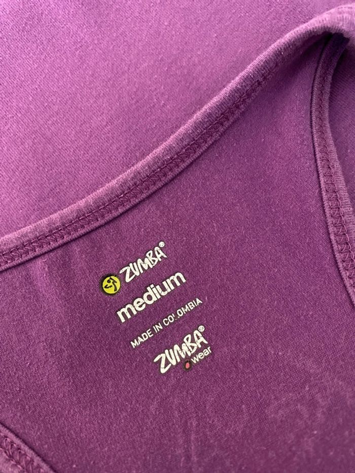 Débardeur anis et violet Zumba M - photo numéro 4