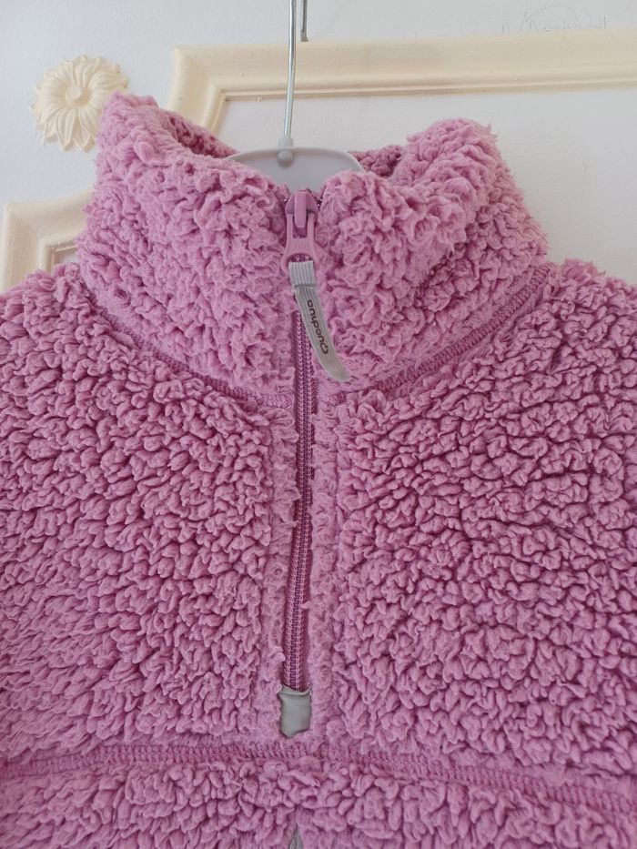 Pull col roulé fille Kiabi rayé violet et blanc 10 ans - photo numéro 4