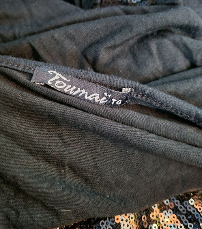 Tunique noir à strass doré taille 4 - photo numéro 4