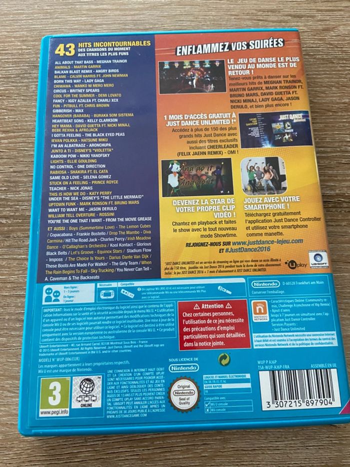 Just dance 2016 nintendo wii u - photo numéro 3