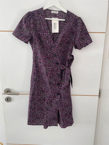 Robe fleurie violette 34 Cache cache