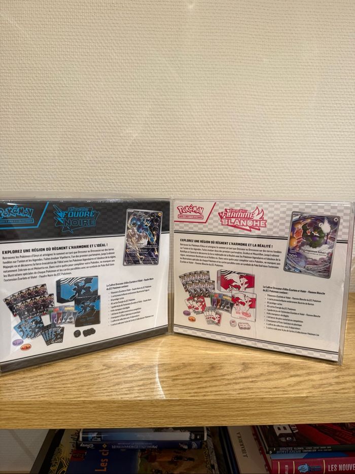 Etb Pokémon flamme blanche et foudre noir + protection - photo numéro 2