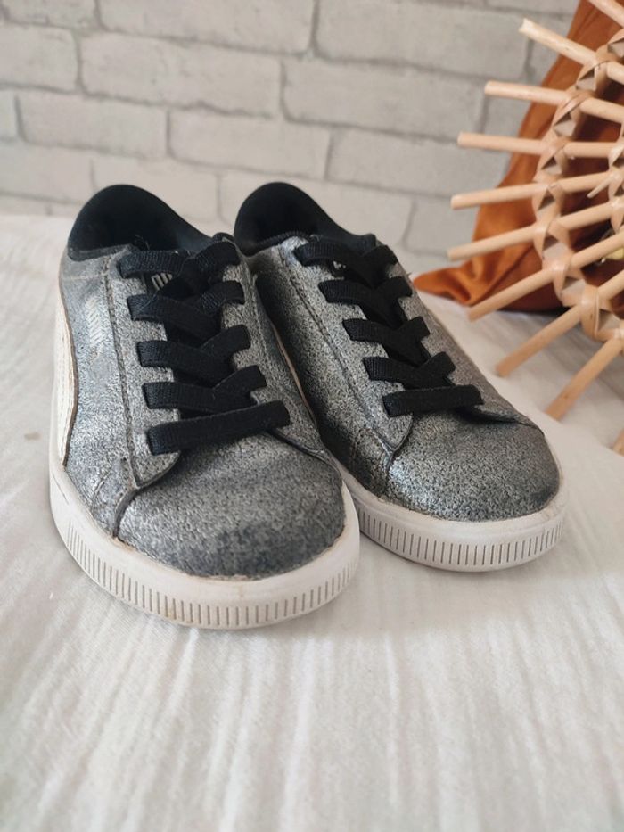 Baskets Fille Puma Vikky Glitz – Pointure 29 - photo numéro 2