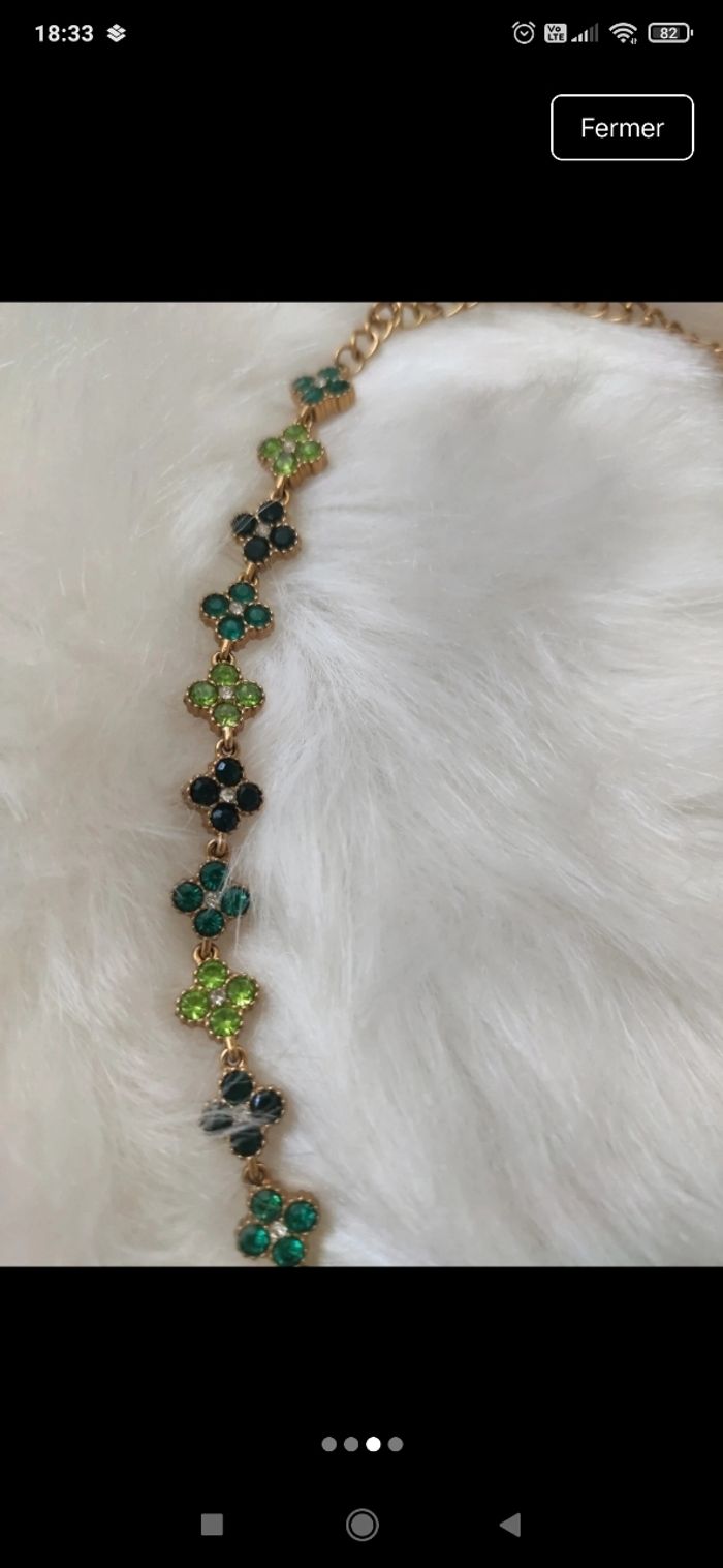 Collier princesse acier inoxydable neuf dans son pochon - photo numéro 3