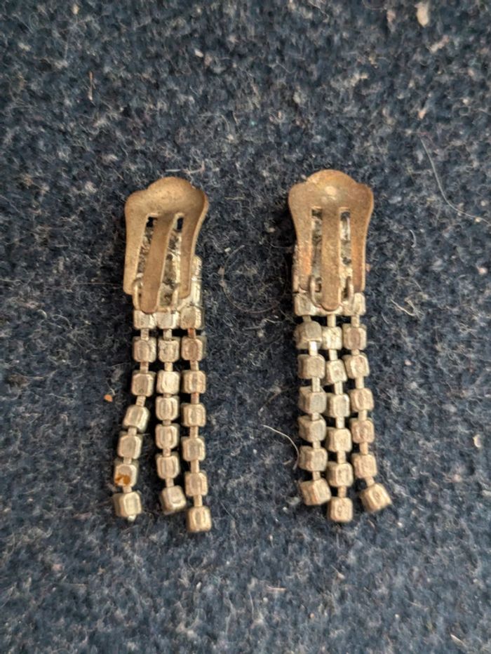 Boucles d'oreilles élégantes a strass - photo numéro 3