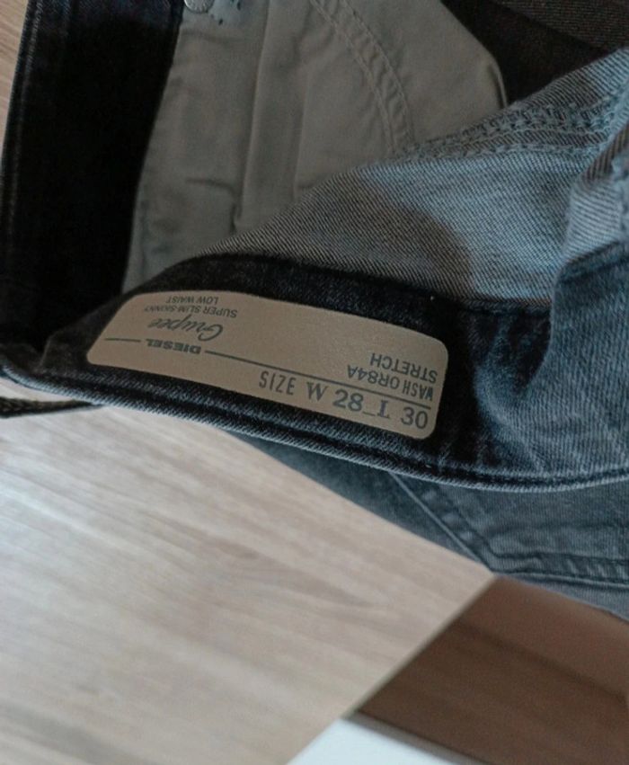 Jeans femme diesel noir en taille 38 - photo numéro 5