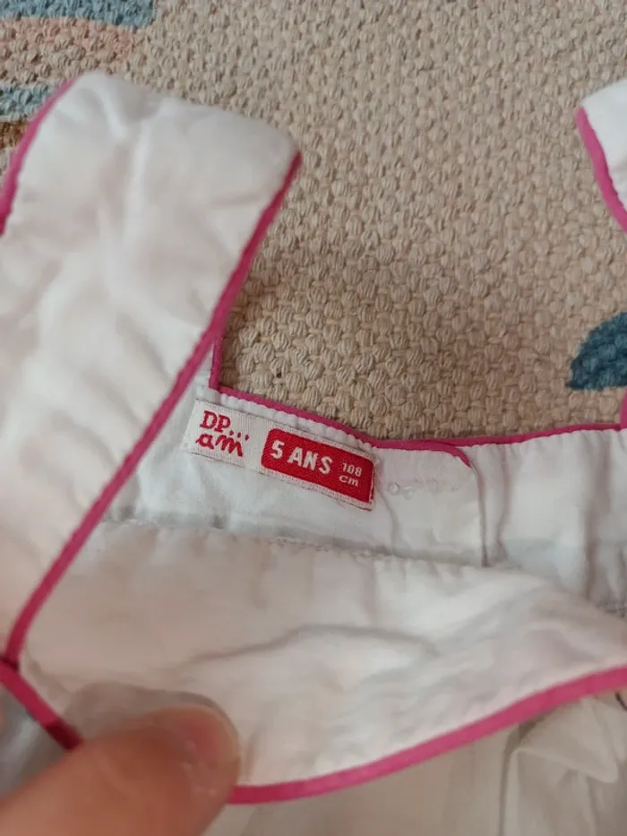 Tunique blanche brodé du pareil au même dpam 5 ans - photo numéro 4