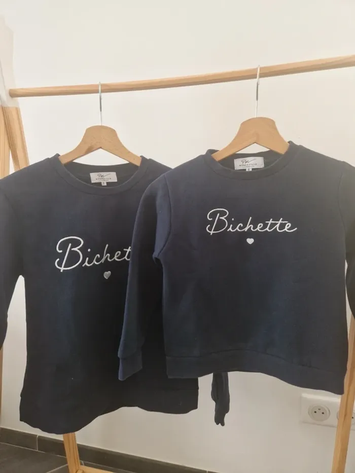 Sweat femme et fille Mere et fille T.S et 6ans - photo numéro 4