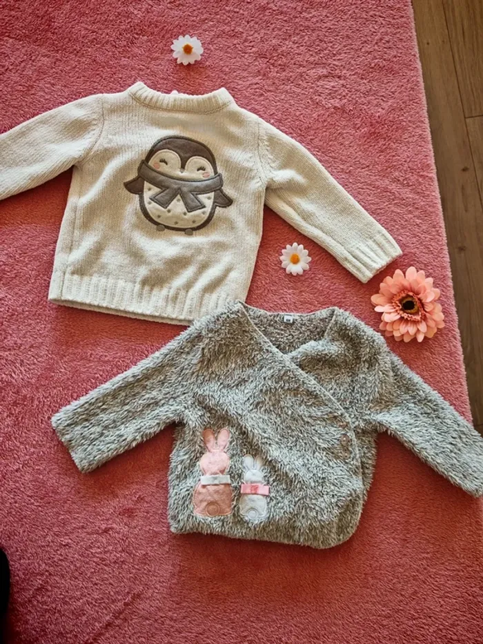 Lot deux pull tout chaud 6 mois