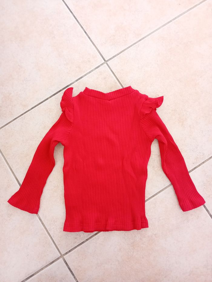 Manche longue rouge 12/18 mois - photo numéro 2