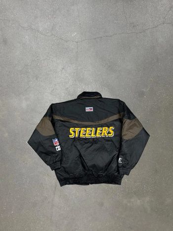 Jacket Technique Vintage NFL Steelers Logo Athletic Pro Line