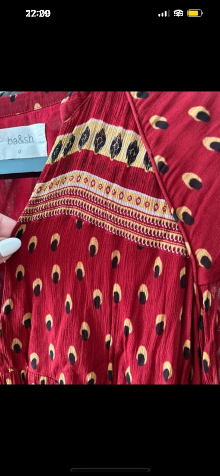 Robe d’été Ba&SH rouge - photo numéro 7