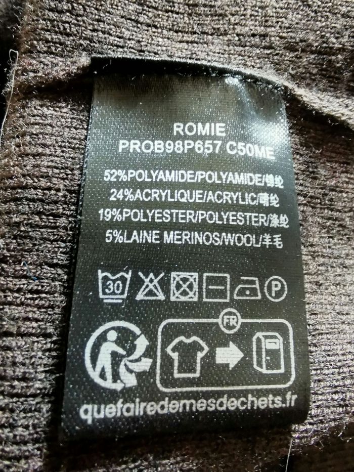 Robe longue marron en maille Zapa T38 - photo numéro 9