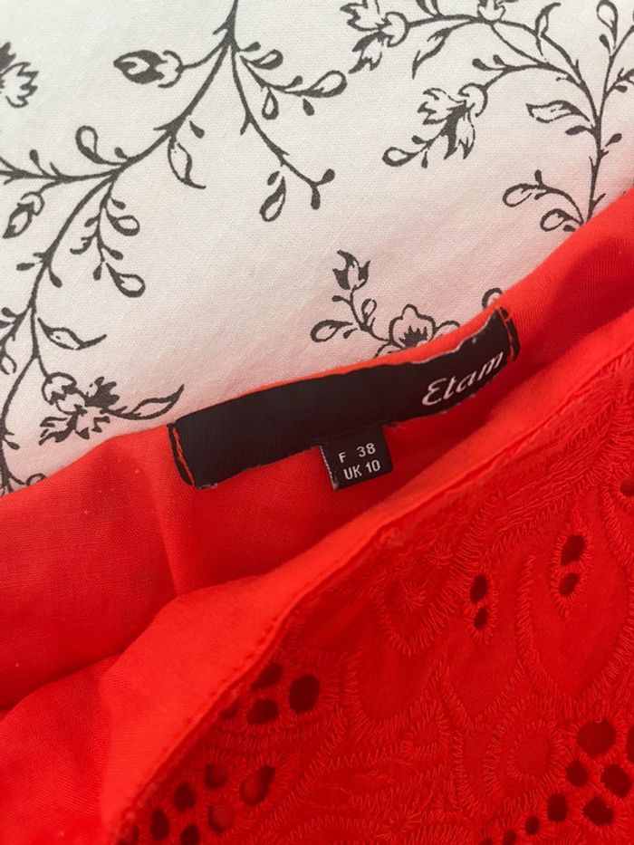 Robe asymétrique rouge Etam - photo numéro 3