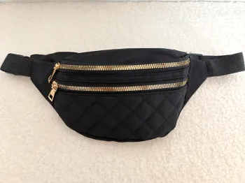 Sacoche sac banane noir fille