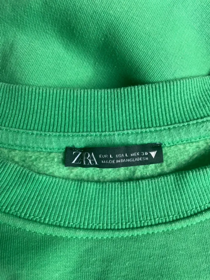 Sweat vert Zara - photo numéro 7