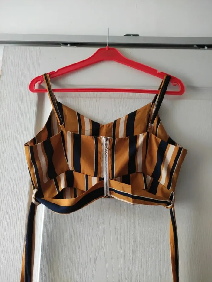 Crop top rayé