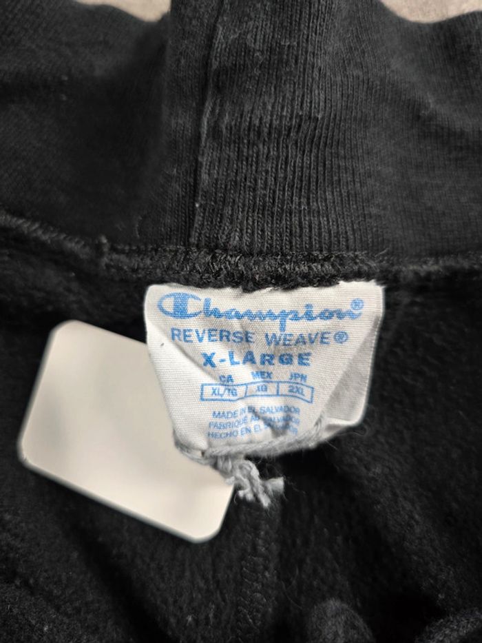 Pantalon jogging Champion vintage noir logo brodé rose taille Xl - photo numéro 5
