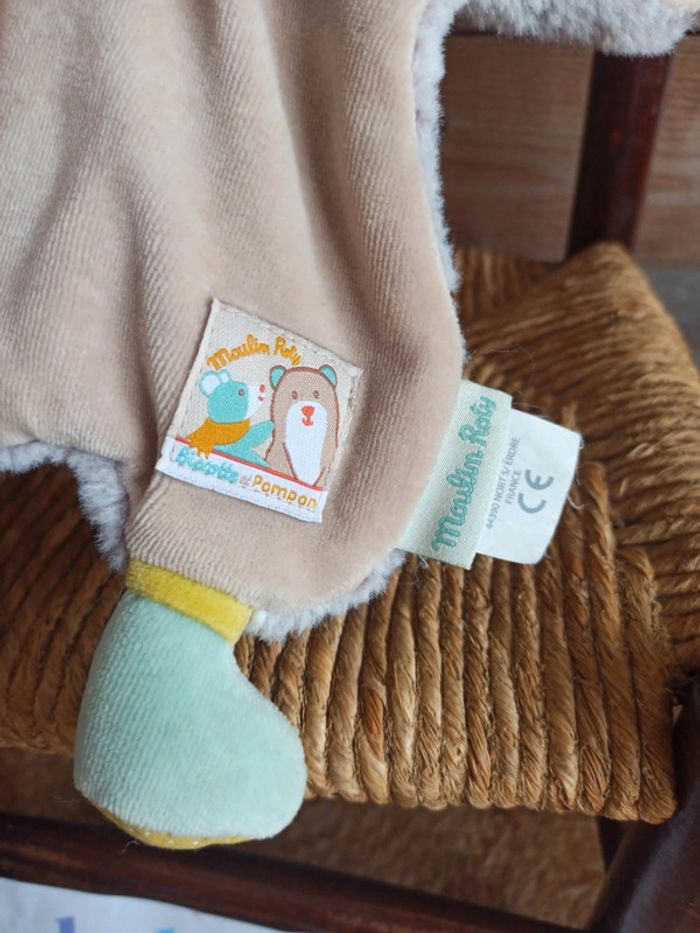 Doudou chat biscotte et pompon moulin roty - photo numéro 2