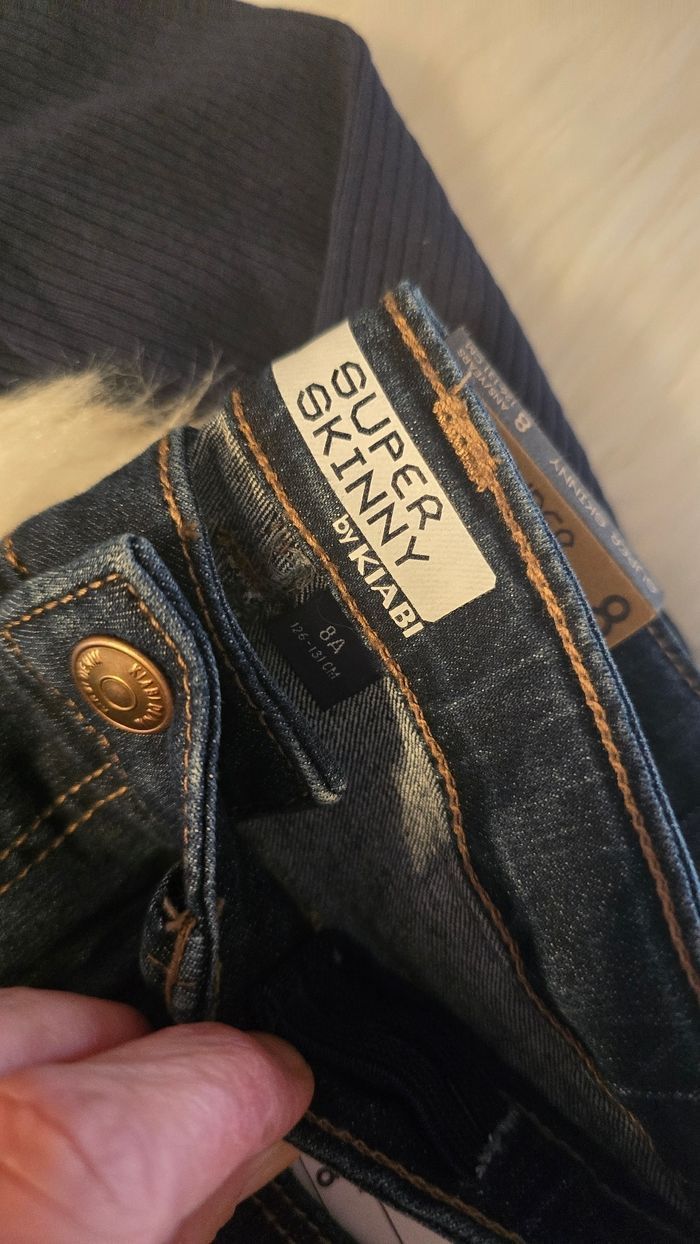 Neufs (non portés)🏷🤩🩷🩷superbe  ensemble teeshirt ml et jeans 8 ans fille 🤩🥰 - photo numéro 4