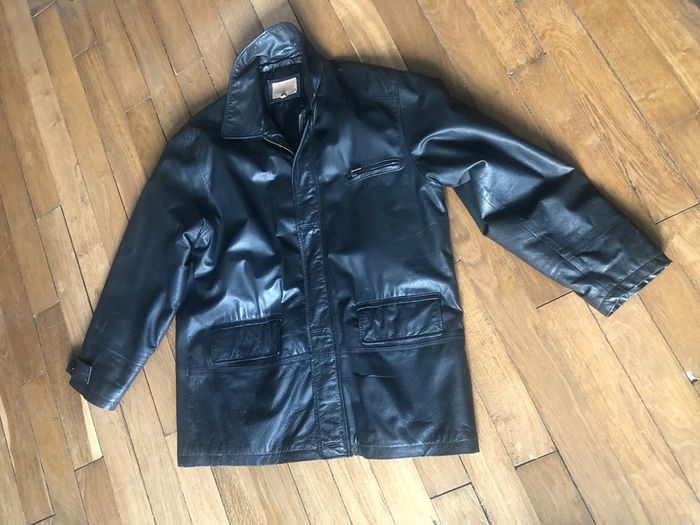Manteau en cuir 100%