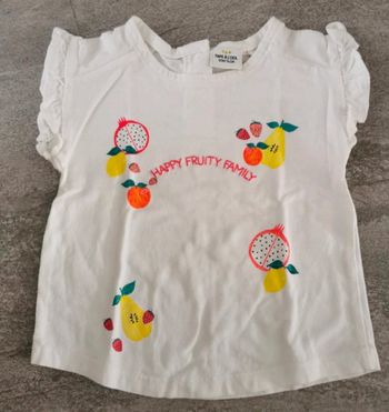 T-shirt bébé fille 12 mois comme NEUF